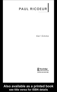 Karl Simms — Paul Ricoeur