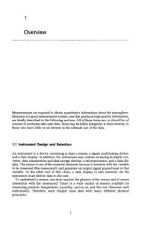 Brock F. V. — Meteorological Measurement Systems