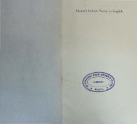 Bruce King — Modern Indian Poetry in English