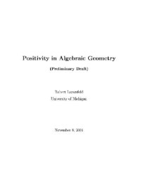 Lazarsfeld R. — Positivity in algebraic geometry
