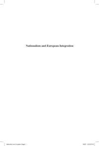 Ireneusz Pawel Karolewski, Andrzej Marcin Suszycki (eds) — Nationalism and European integration: the need for new theoretical and empirical insights