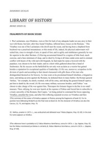 Diodorus Siculus. — Library of history. Books XXXIII-XL