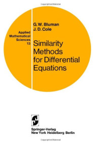 George W. Bluman, J. D. Cole — Similary methods for differential equationsv