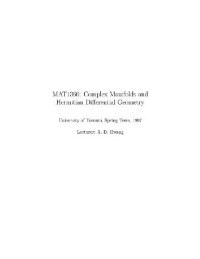 A. D. Hwang — Complex manifolds and Hermitian differential geometry (MATH 1360 lecture notes, Toronto, web draft 1997)