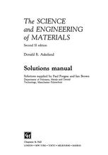 Donald R. Askeland (auth.) — The Science and Engineering of Materials: Solutions Manual