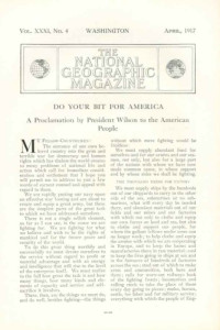 National Geographic — National Geographic (1917-1918)