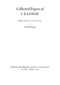 D. Ter Haar — Collected Papers of L. D. Landau
