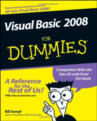 Bill Sempf — Visual Basic 2008 For Dummies
