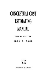  — Conceptual Cost Estimating Manual