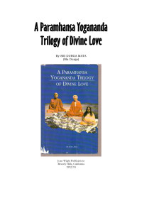 Sri Durga Mata — A Paramhansa Yogananda Trilogy of Divine Love
