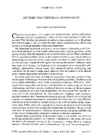 Jane Collier, John Roberts — An Ethics for Corporate Governance