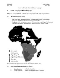 mugikuyu — Some Basic Facts about the Kikuyu Language