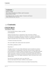 White, Mark D. — The Oxford Handbook of Ethics and Economics