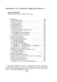 Dieudonne J. — Fondements de la geometrie algebrique moderne