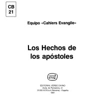 Equipo Cahiers Evangile; Nicolás Darrícal (tr.) — Los Hechos de los Apóstoles