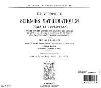 Molk J. (ed.) — Encyclopedie des sciences mathematiques. Fonctions de variables complexes