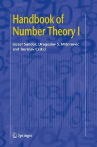 József Sándor, Dragoslav S. Mitrinović, Borislav Crstici — Handbook Of Number Theory I