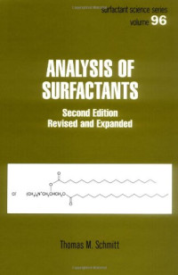 Thomas M. Schmitt — Analysis of Surfactants