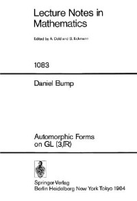 Bump D. — Automorphic Forms on GL(3, R)