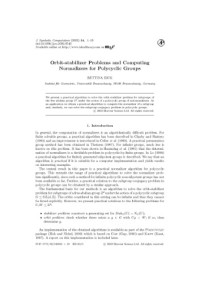 Hoon Hong (Editor) — Journal of Symbolic Computation, Volume 34, issues 1-6 34 1-6