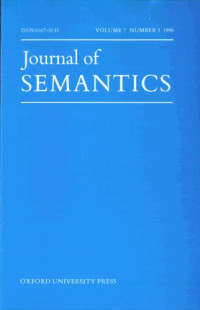 Oxford University Press — Journal of Semantics, Volume 7, Issue 3, 1990 7 3