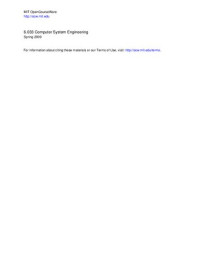 it-ebooks — Computer System Engineering Lecture Notes (MIT 6.033)