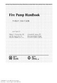 Puchovsky M.T., Isman K.E. — Fire Pump Handbook