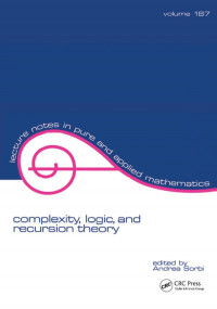 Sorbi, Andrea — Complexity, logic, and recursion theory