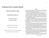 Douglas B. West — Introduction to Graph Theory. Solution Manual