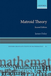 James Oxley — Matroid Theory