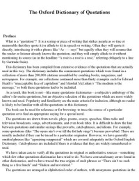 Not Available — The Oxford dictionary of quotations