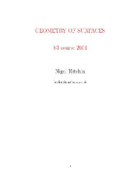 Nigel Hitchin — Geometry of surfaces