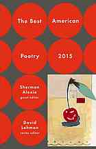 David Lehman, Sherman Alexie — The Best American Poetry 2015
