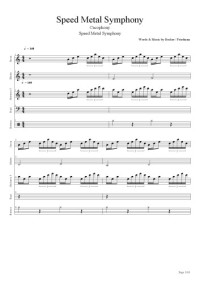  — Cacophony - Speed Metal Symphony complete score