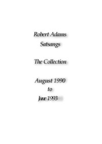 Robert Adams — The Collected Works of Robert Adams- Satsangs from August 1990- June 1993