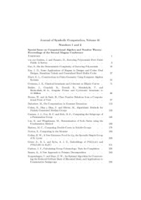 Hoon Hong (Editor) — Journal of Symbolic Computation, Volume 31, issues 1-6 31 1-6