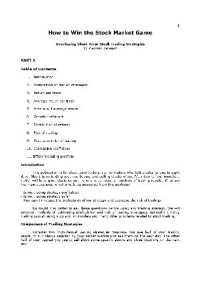 Daragan V. — How to Win the Stock Market Game