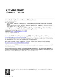 Gideon Rose — Neoclassical Realism and Theories of Foreign Policy (Review)