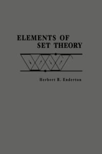 Enderton, Herbert B — Elements of set theory