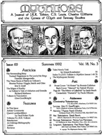 J. R. R. Tolkien — Mythlore
