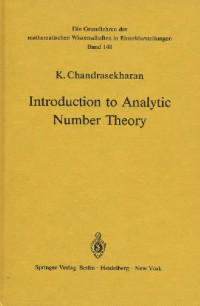 Komaravolu Chandrasekharan — Introduction to analytic number theory