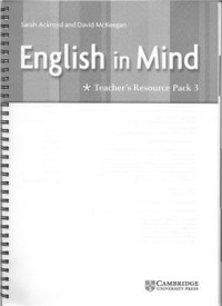  — English in Mind 3. Teacher's Resource Pack