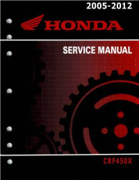Honda — Honda. Service Manual Crf450x (2005-2012)