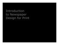 Tim Mitchell. — Introduction to Newspaper Design for Print