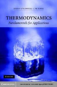 O'Connell J.P., Haile J.M. — Thermodynamics Fundamentals for Applications