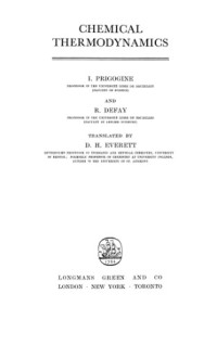 Prigogine I., Defay R. — Chemical thermodynamics