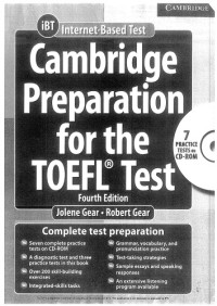 Jolene Gear, Robert Gear — Cambridge Preparation for the TOEFL Test - Forth Edition