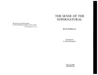 Jean Borella — The Sense of the Supernatural