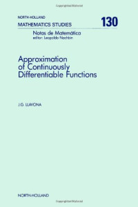 José G. Llavona (Eds.) — Approximation of Continuously Differentiable Functions