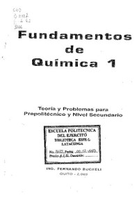 Bucheli Ponce Fernando — Fundamentos De Quimica 1